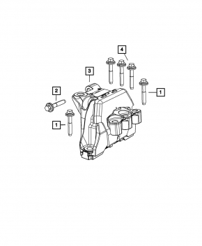 Engine mount right Dodge Dart 13-16 2.0