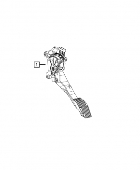 Gas pedal Jeep Compass 17-21 manual transmission