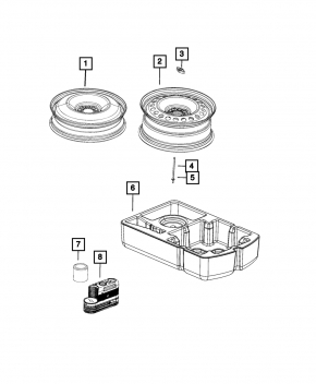 Jeep Cherokee KL 19 Trunk Tray - Foam Organizer