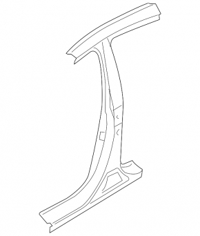 Body pillar central right Hyundai Sonata 11-15
