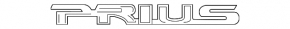Emblem inscription "PRIUS" trunk door Toyota Prius 50 16-18