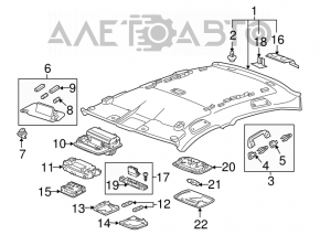 Honda Accord 18-22 front light gray sunroof