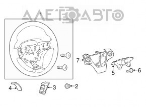 Toyota Camry v55 15-17 steering wheel controls