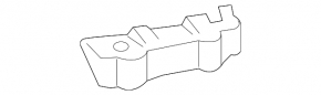 Front bumper mount on the left wing Audi A4 B8 13-16 rest SIGNEDA