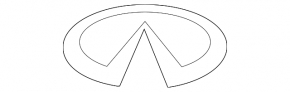 Tailgate emblem Infiniti QX56 QX80 10-20