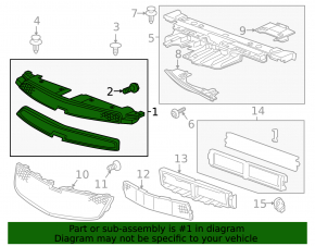 Radiator grill upper Chevrolet Cruze 11-14 dorest
