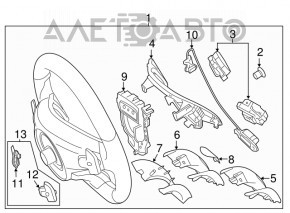Steering paddle shifter right Mercedes CLA 14-19 scratch