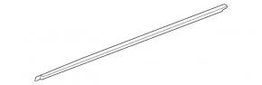 Molding door-glass central front left Mercedes GLA 15-20 chrome