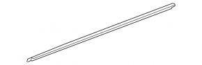 Molding door-glass central front left Mercedes GLA 15-20 chrome