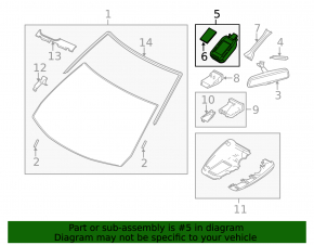 Rain sensor Mazda 6 13-17 usa