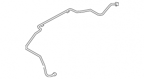 Cooling pipe return tank-head Lincoln MKZ 17-20 hybrid long