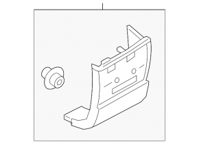 Front fender lower right trim for Land Rover Range Rover 13-21