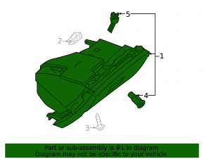 Glove box, glove compartment Mercedes GLA 14-20 beige