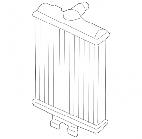 Additional left cooling radiator BMW 2 F22 14-21 N20, N26, B58