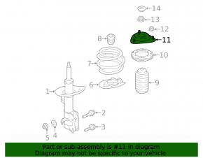 Front left shock absorber support for Subaru Outback 20-23