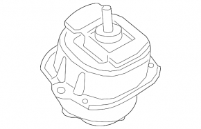 Left engine mount for BMW X5 F15 14-18 X5, X6, with m model