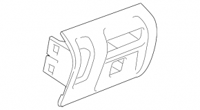 Cadillac CTS 14-19 Driver Knee Pad Gray
