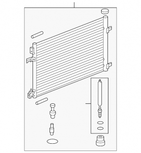 Air conditioner radiator condenser Chevrolet Cruze 11-16