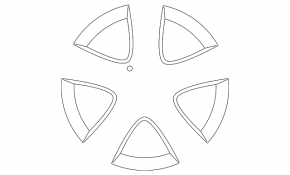 Wheel disk R17 Mercedes CLA 14-19 type 1