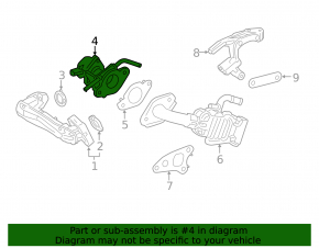 EGR valve Lexus UX200 UX250h 19-