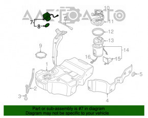 Fuel filler cap VW CC 08-17