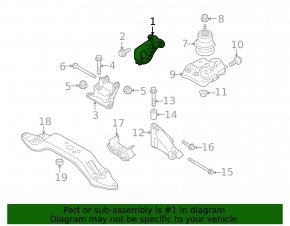 Subaru Outback 10-12 3.6" Central Engine Mount