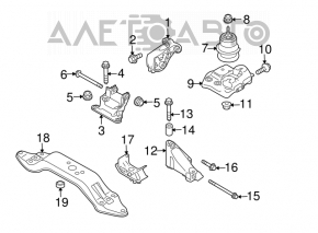 Subaru Outback 10-12 3.6" Central Engine Mount