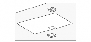 Lexus CT200h 11-17 trunk floor