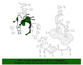 Fuel pump petrol pump left VW Tiguan 09-17