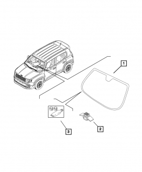 Jeep Renegade 15- Windshield
