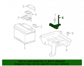 Battery mount Lexus UX200 19-
