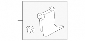 Honda Accord 18-22 black lower left front pillar trim