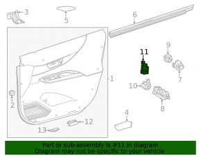 Front Left Seat Memory Buttons Toyota Venza 21-22