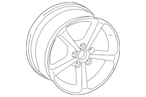 Wheel disk R17 x 7.5J Audi A3 8V 15-16 curb, for rent