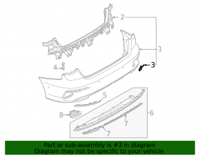 Audi A3 22-24 Rear Bumper Tow Hook Cap