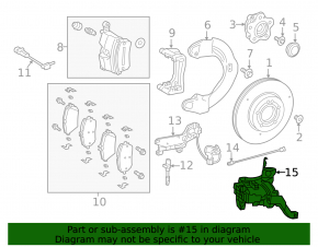 Front right brake hose mount for Mercedes H247 GLA 20-26