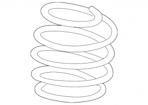 Front left spring Mercedes H247 GLA 20-26, stiffness 2 yellow, 2 red