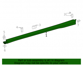 Left threshold for Mercedes X247 GLB 20-26