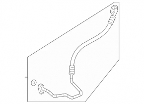 Mercedes GLC 300 20-22 condenser-compressor air conditioning pipe