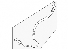 Mercedes GLC 300 20-22 condenser-compressor air conditioning pipe