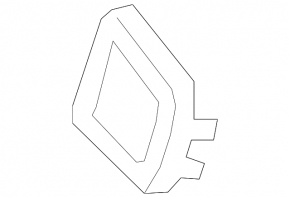 Front bumper lower plug Mercedes W166 GLE 16-19 AMG pkg