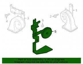 Mazda 3 19 alarm siren - with bracket