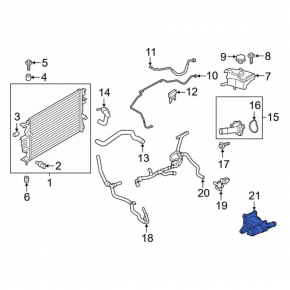 Cooling system flange Ford Edge 15-18 2.0T