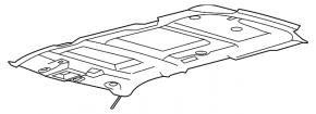 Ford Explorer 11-15 roof trim for sunroof black