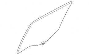 Glass of the rear left door Mazda CX-5 13-16
