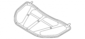 Mazda CX-9 hood insulation 16-23