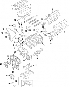 Cylinder head cylinder head left complete Infiniti G25 G35 G37 4d 06-14 74k, for grinding