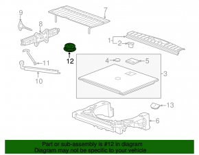 GMC Terrain 10-17 Spare Tire Mount Type 2