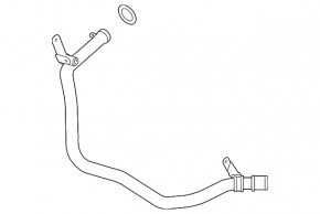 Cooling pipe metal Cadillac CTS 14- dented bracket