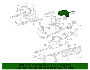Front Upper Manifold Guard for Toyota Highlander 2010 Hybrid